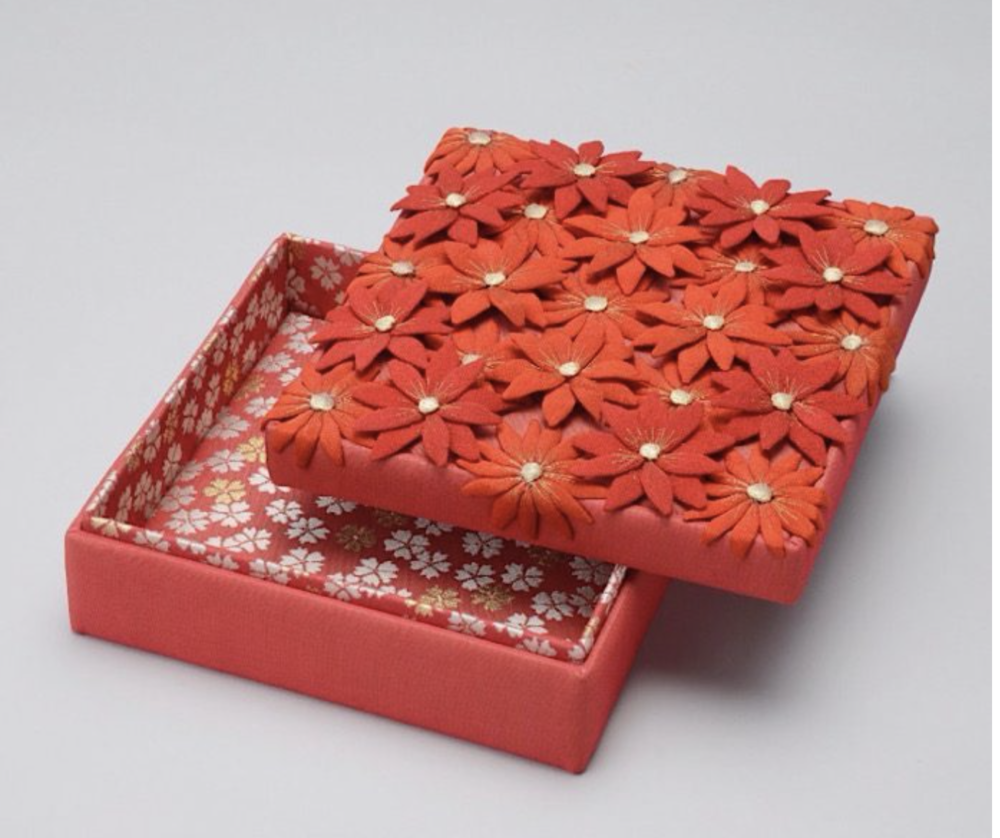 古布の玉手筥<季のくむ> 創作箱展